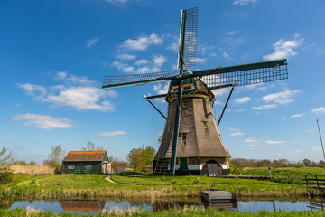 Dutch windmill in Nieuwe Wetering