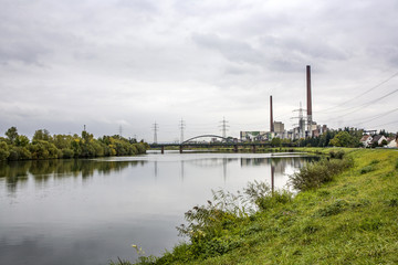Grosskrotzenburg power station, Main river, Germany
