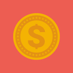 Gold coin icon - Vector