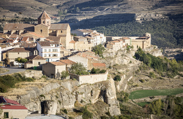 Fototapeta na wymiar a view of Cantavieja town, province of Teruel, Aragon, Spain