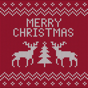 Vector Christmas Knitting Patterns