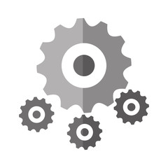 Gear object icon. Machine part technology industry and wheel theme. Isolated design. Vector illustration