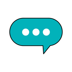 Bubble icon. Communication message discussion and conversation theme. Isolated design. Vector illustration