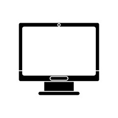 Computer icon. Device gadget technology and electronic theme. Isolated design. Vector illustration