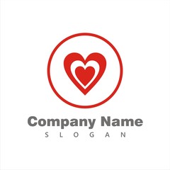 Happy and Love logo template 