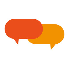 Bubble icon. Communication message discussion and conversation theme. Isolated design. Vector illustration