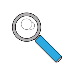 Lupe tool icon. Search magnifying glass zoom and lens heme. Isolated design. Vector illustration