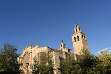Fototapeta na wymiar Monastery of Sant Cugat, Barcelona province,Catalonia,Spain
