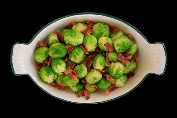 Brussels sprouts with bacon bits