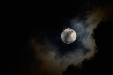 Obraz na płótnie Canvas Full Moon, taken on 14 November 2016