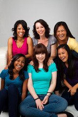 Fototapeta premium Mothers and daughters. Diversity.