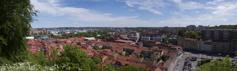 Fototapeta na wymiar Panoramic View of Gothenburg Skyline