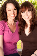 Obraz premium Mother and daughter.
