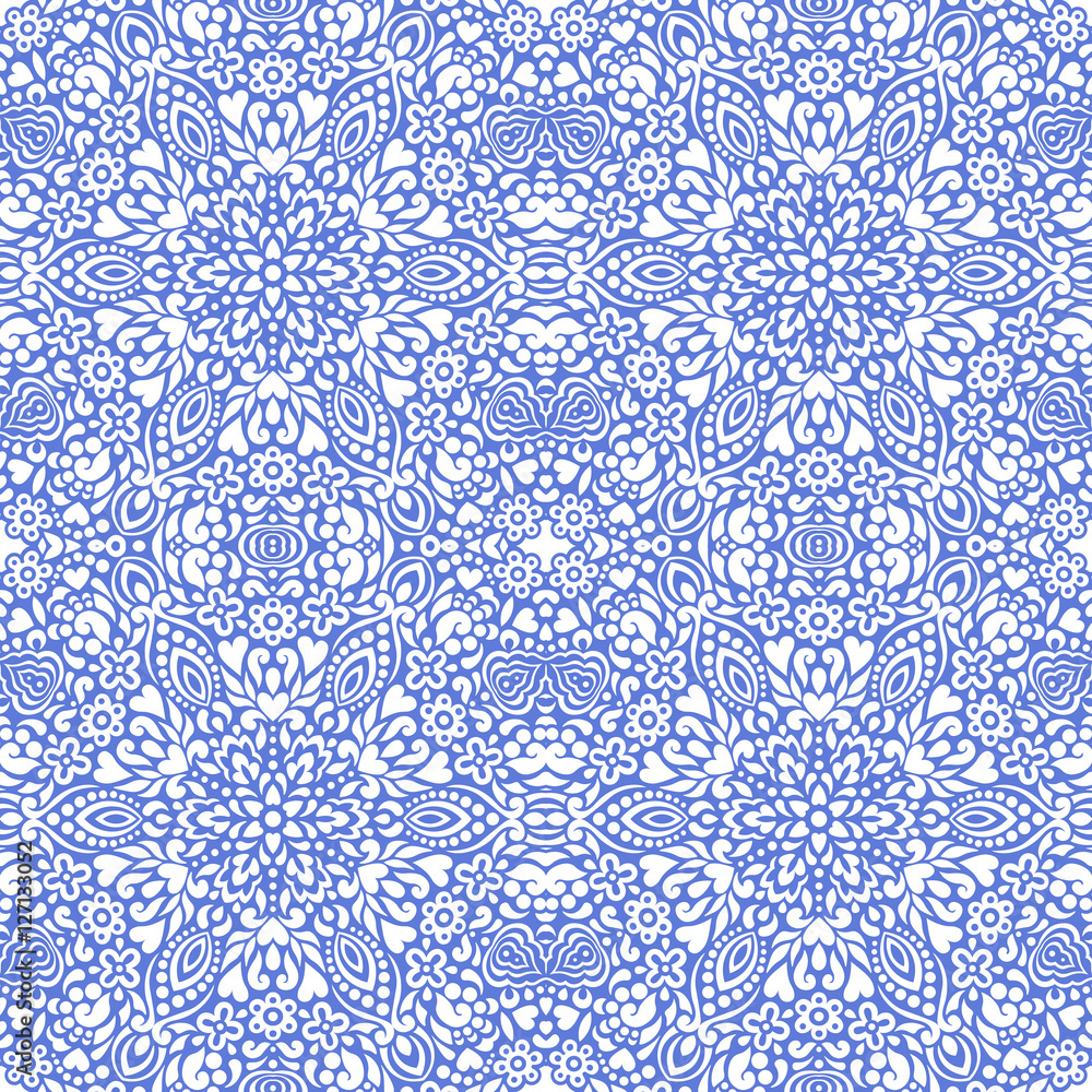 Poster seamless background with abstract ethnic pattern.