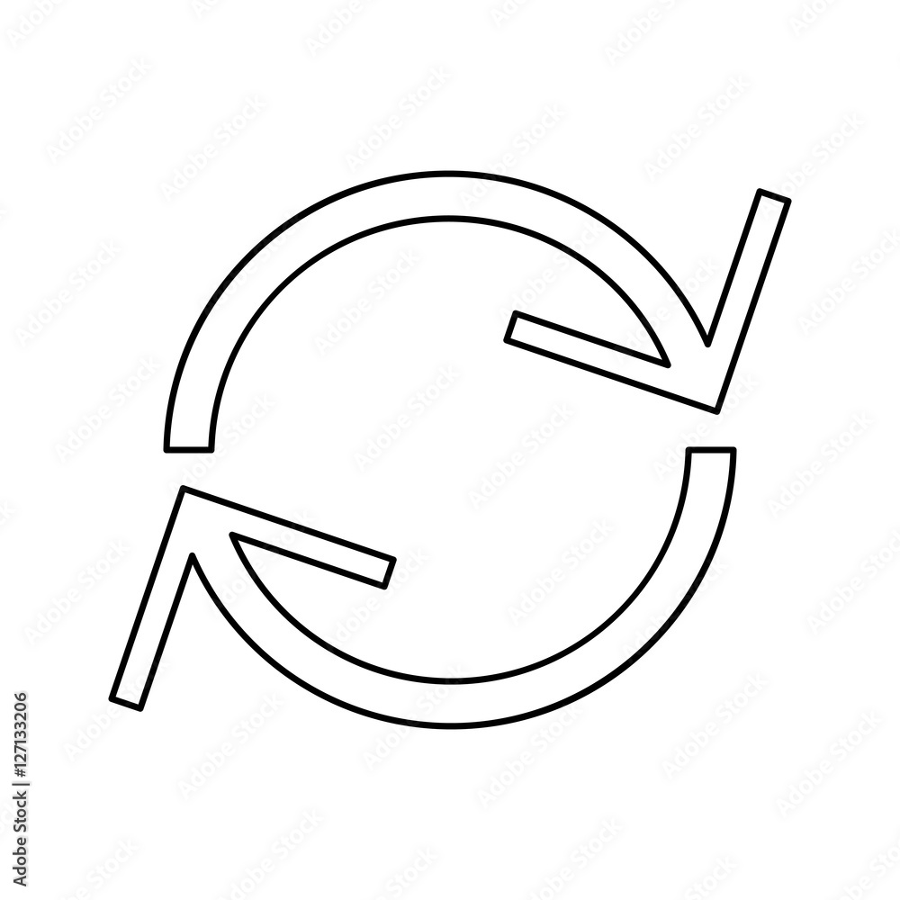 Poster circle of arrows icon. direction web infographic interface and pointer theme. isolated design. vecto
