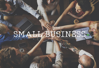 Fototapeta na wymiar Small Business Enterprise Startup Organization Concept