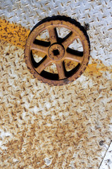 Rusty chequer plate