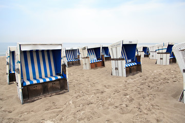Wicker Beach Chairs In Warnemünde
