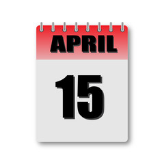 15 April calendar tax day