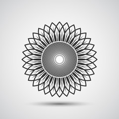 Sunflower icon - Vector