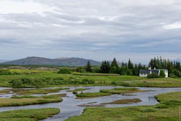 Þingvellir, rivière Öxará, en Islande