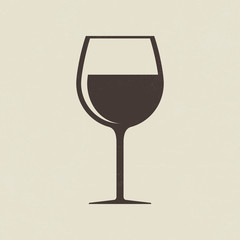 Wine glass icon - Vector