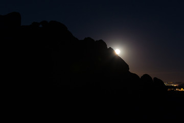 Super Moon of November, 2016 in Garden of the Gods, CO