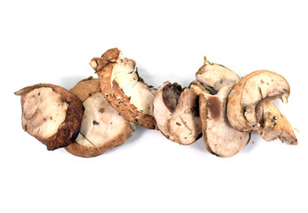 Pile of sliced mushrooms