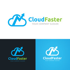 Cloud logo template.