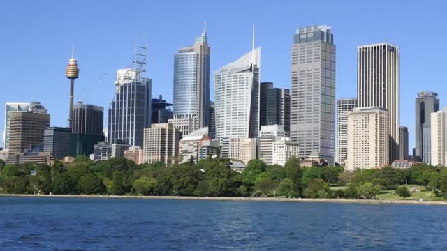 SYDNEY - OCT 19 2016: Sydney Central Business District skyline Sydney  Australia.Sydney is the financial and commercial capital of Australia.