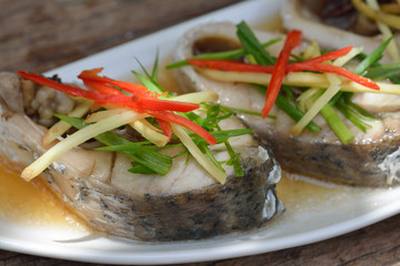 steamed snapper with soy sauce