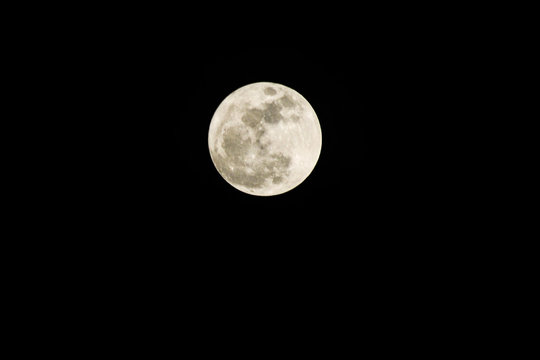 big moon in the full moon night.