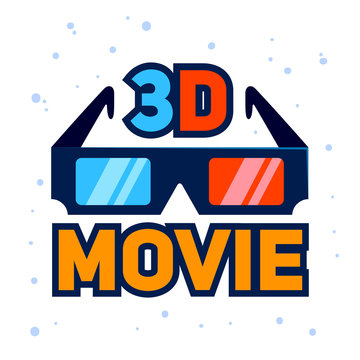 Movie 3D glasses Illustration