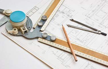 old technical drawings