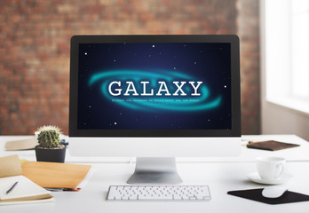 Galaxy Astronomy Business Education Graphic Concept