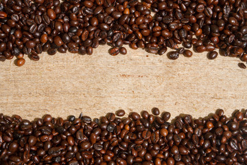 Coffee bean picture, may use as background for design
