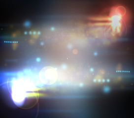 concert lighting against a dark background