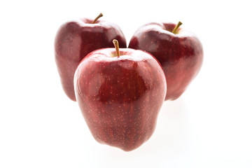 Red apple isolated on white background