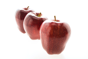Red apple isolated on white background