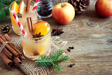 Hot toddy drink for Christmas