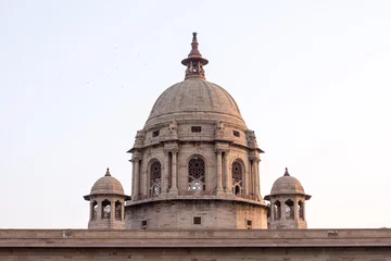 Poster Grand Parliament building tower, New Delhi, India. © mizzick