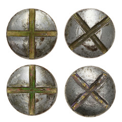 isolated screw heads