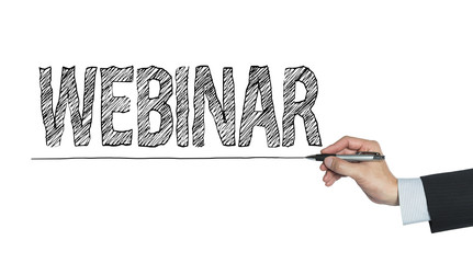 webinar written by hand