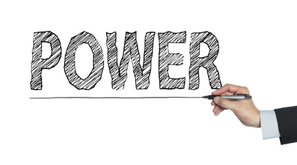 power written by hand