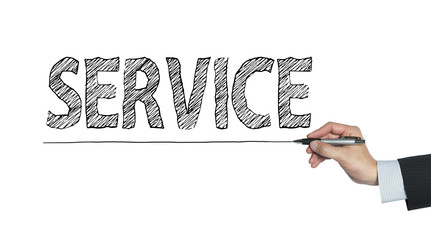 service written by hand