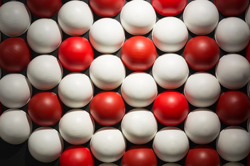 Red and White Sphere