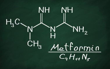 Structural model of Metformin