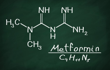 Structural model of Metformin
