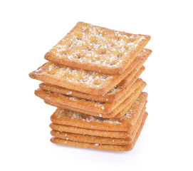 Biscuit on white background