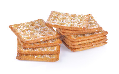 Biscuit on white background